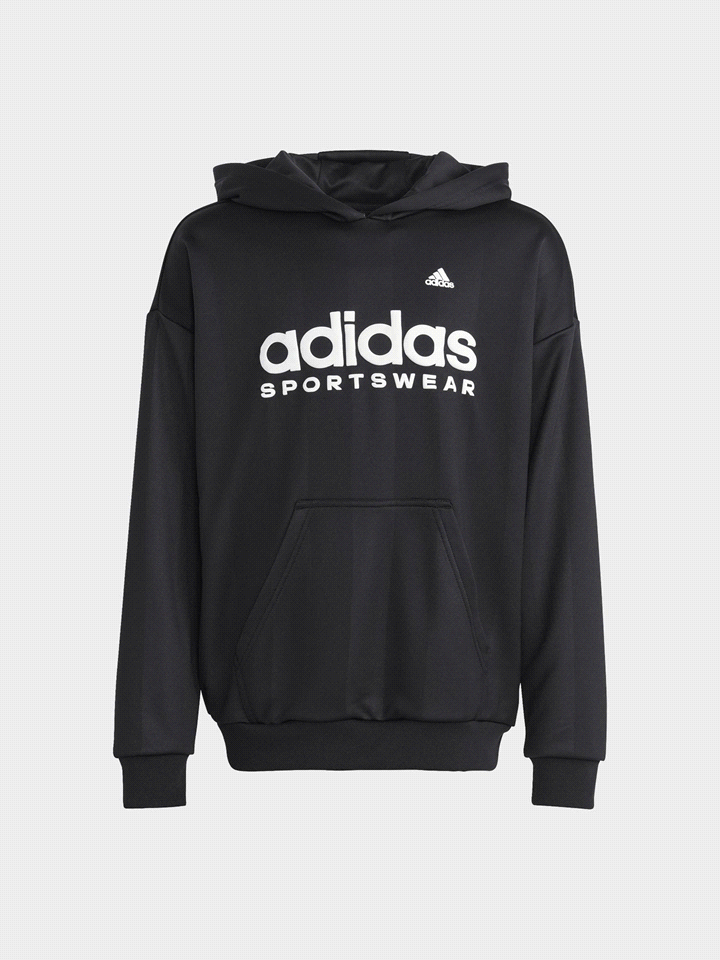 ADIDAS U FT HOODY FELPERIA BAMBINO Nero Bianco ... 